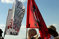 Manifestation à Hambach contre l'extension de la mine à ciel ouvert